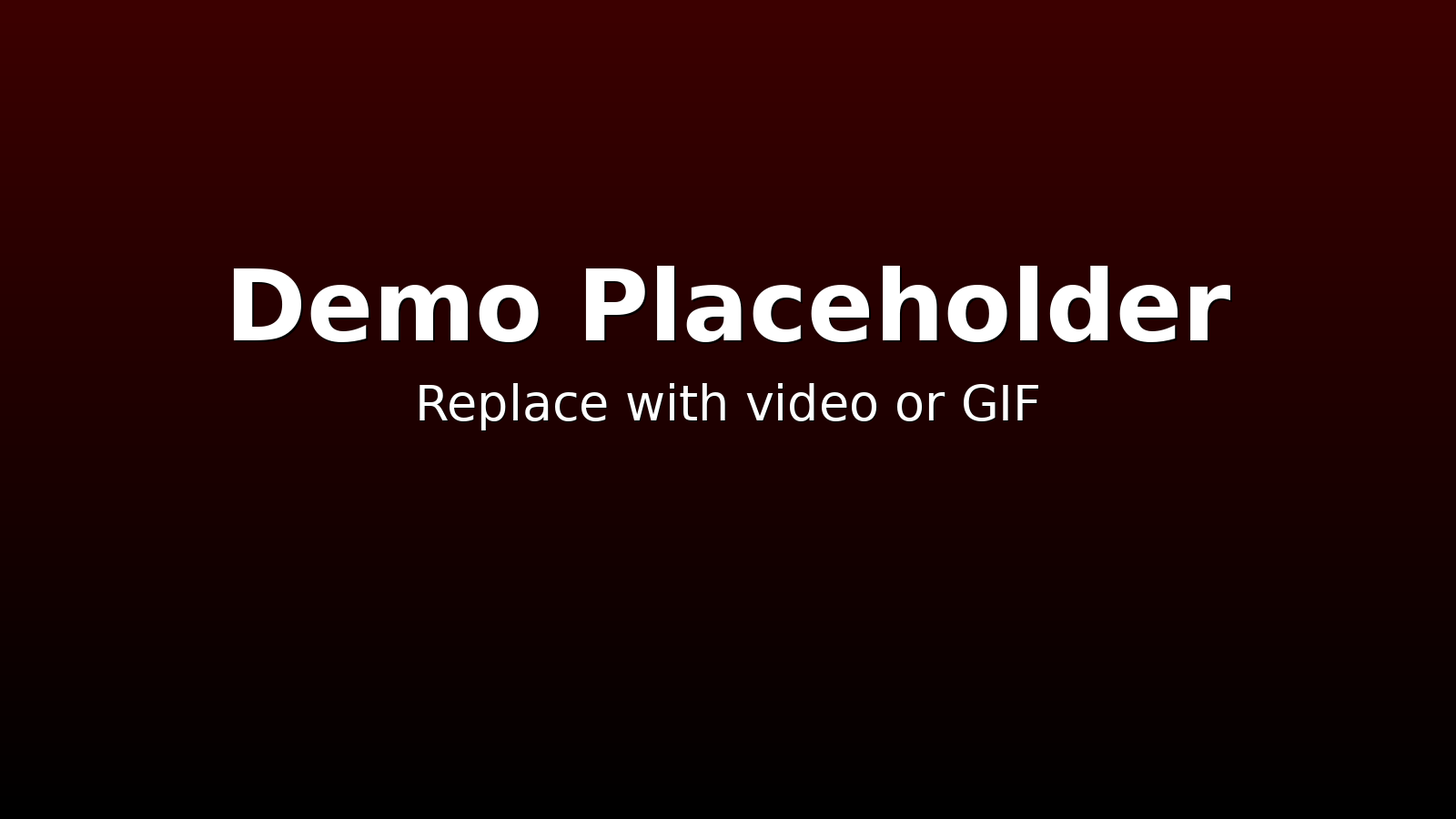 Demo video placeholder